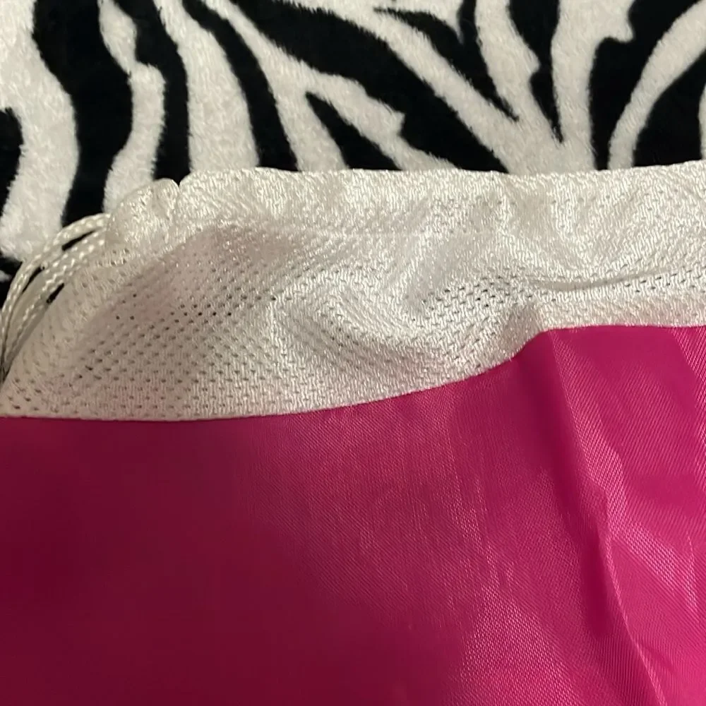 Build a bear workshop New York City BABW pink white mesh drawstring book bag